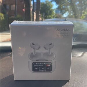 White Wireless Earbuds with Charging Case